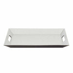Isabella Collection Rectangular Plate - Silver - Events and Crafts-Events and Crafts