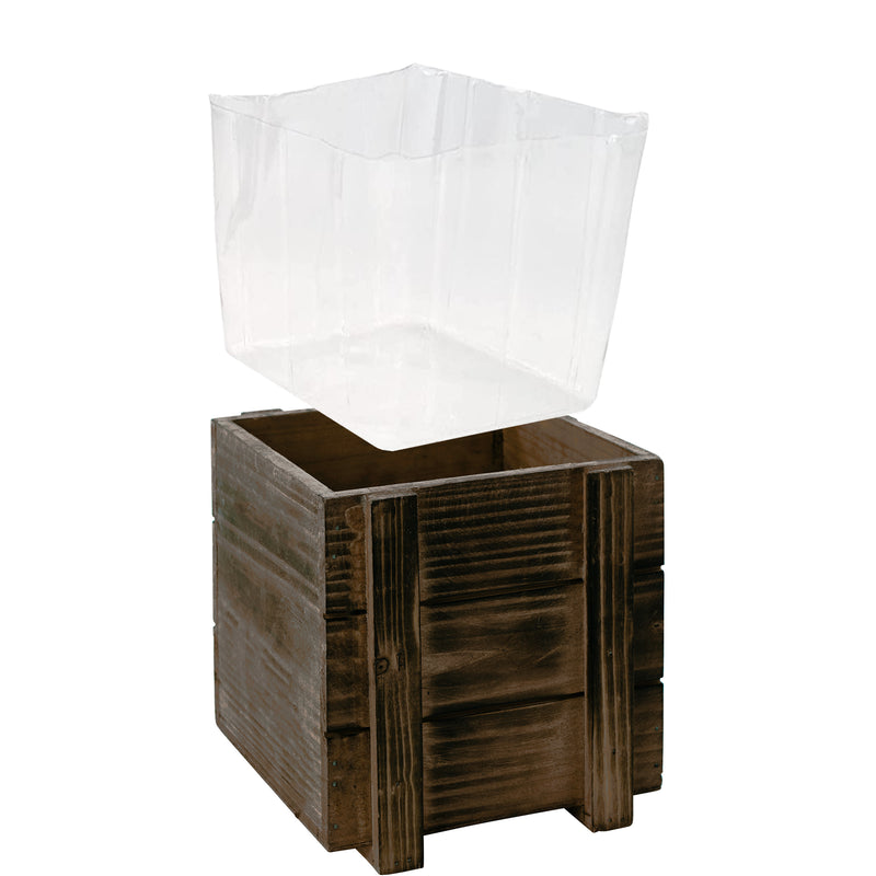 planter box plastic liner Events and Crafts | Rustic Planter Box