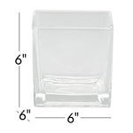 Glass Floral Cubes - 6" x 6" - Events and Crafts-Simply Elegant
