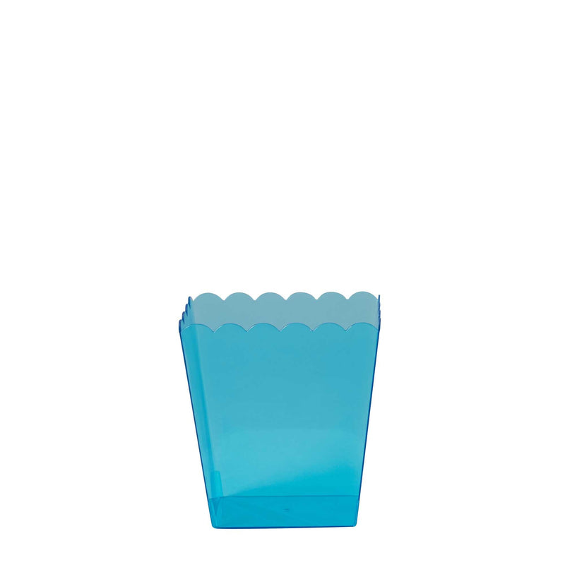 Scalloped Favor Box  6 inch Turquoise