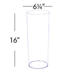 16 Inch Plastic Floral Cylinder - Events and Crafts-DecorFest