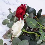 Real Touch Long Stemmed Open Rose - 12 Stems - Events and Crafts-Events and Crafts
