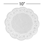 Round Lace Paper Doilies 10" - Set of 250 - Events and Crafts-Dulcet Delights