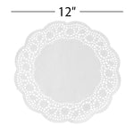 Round Lace Paper Doilies 12" - Set of 250 - Events and Crafts-Dulcet Delights