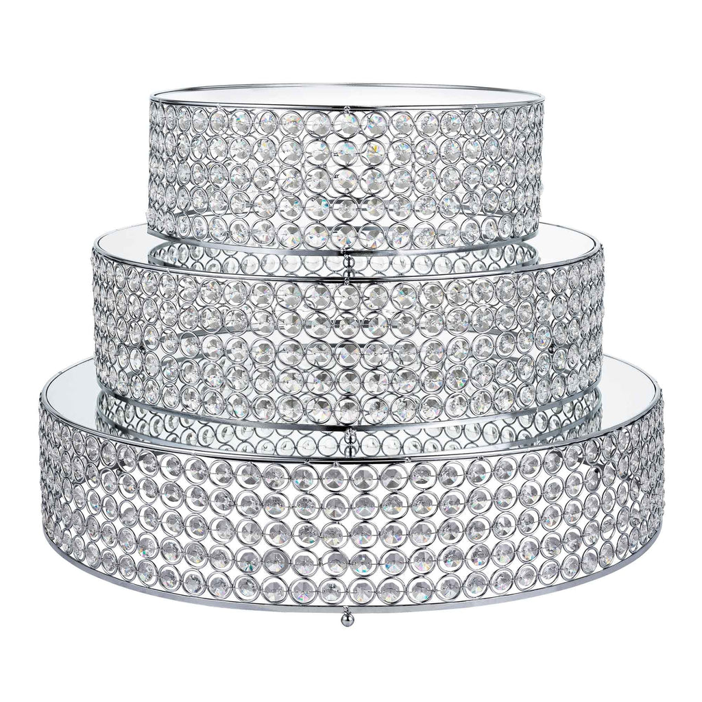 Mirrored Cake Stand Set - Events and Crafts-Events and Crafts