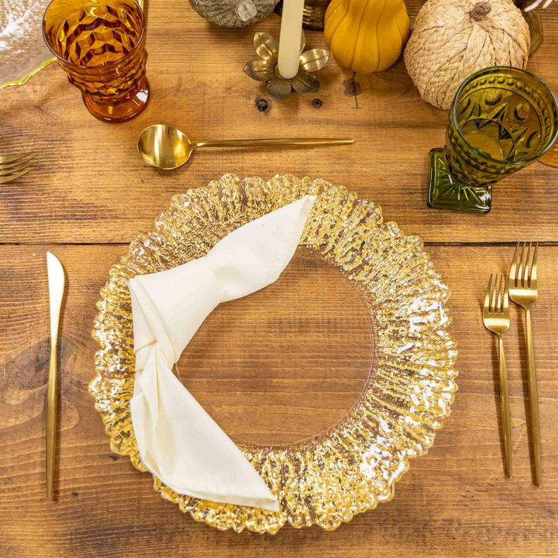 Reef Edge Glass Charger Plate 13