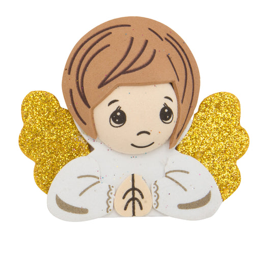 EVA Foam Winged Praying Child Angel 10pc – Pre-Cut & Glitter Accented