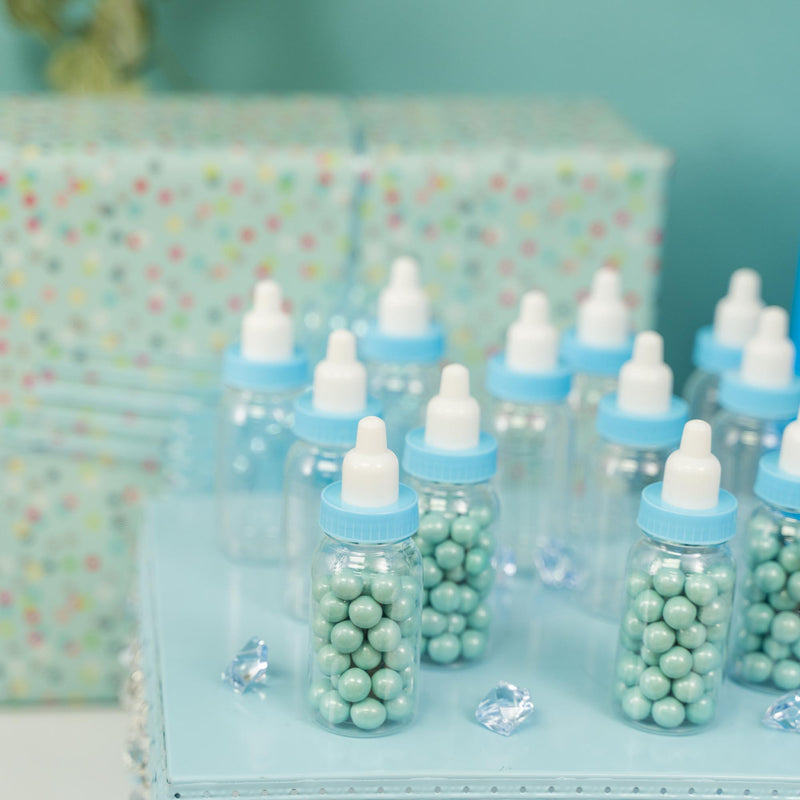 Small Baby Bottle Favor - Blue - Events and Crafts-Celebra