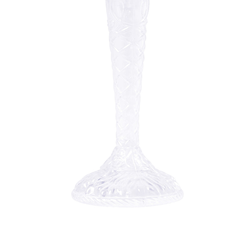 Plastic Filigree Champagne Flutes - Clear - Events and Crafts-DecorFest