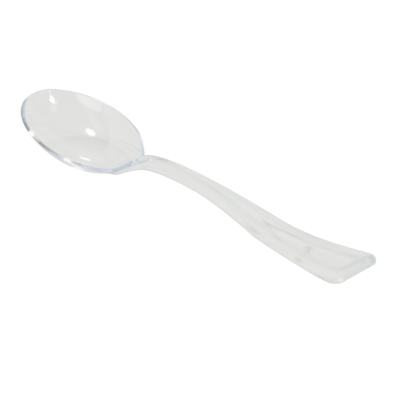 Plastic Mini Spoons 24pc/bag - Clear - Events and Crafts-DecorFest