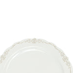 Scalloped Edge Deluxe Disposable Dinner Plate - White - Events and Crafts-DecorFest