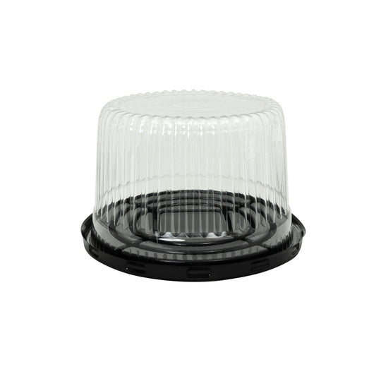 Round Cake Display Container with Clear Dome Lid - 8"