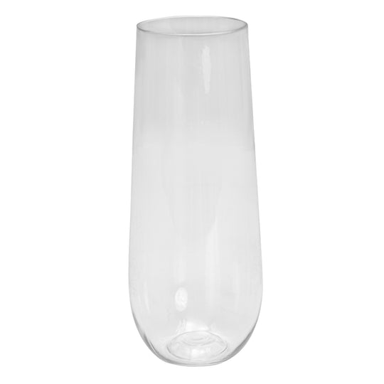 Plastic Stemless Champagne Flutes 12pc/pack - Clear