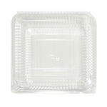 Plastic Hinged Container 60pc/bag - Clear - Events and Crafts-Dulcet Delights