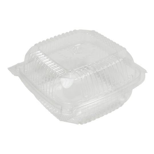 Plastic Hinged Container 125pc/bag - Clear