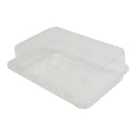 Plastic Hinged Oblong Container 60pc/bag - Clear - Events and Crafts-Dulcet Delights