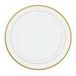 Disposable Deluxe Plate Set 10½" 40pc/pack - Gold - Events and Crafts-DecorFest