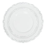 Disposable Deluxe Embossed Plate Set 40pc/set - Silver - Events and Crafts-DecorFest