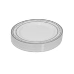 Disposable Deluxe Plate Set 50pc/set - Silver - Events and Crafts-DecorFest
