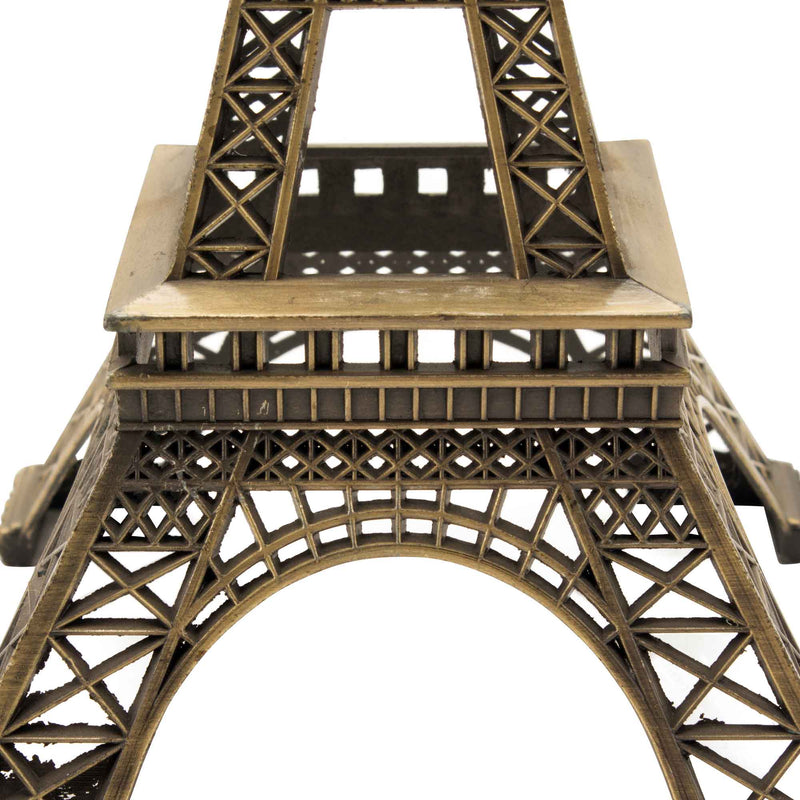 Metal Eiffel Tower Sculpture 10" Tall Bronze - Events and Crafts-Simply Elegant