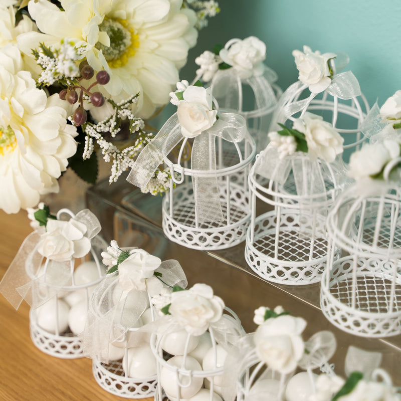 Mini Bird Cage Favors - Pack of 12 - Events and Crafts-Simply Elegant