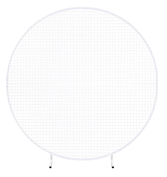 Round Mesh Arch - White