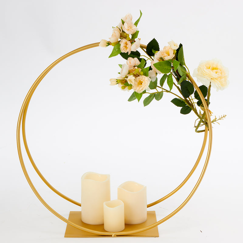 Floral Hoop Centerpiece - Events and Crafts-Simply Elegant