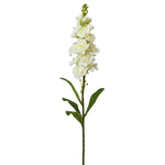 Artificial Delphinium Stem-White - Events and Crafts-Elite Floral