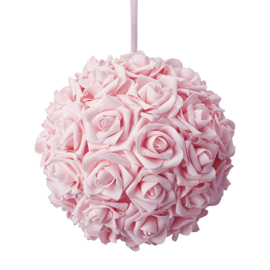 Foam Rose Pomander 10" - Pink