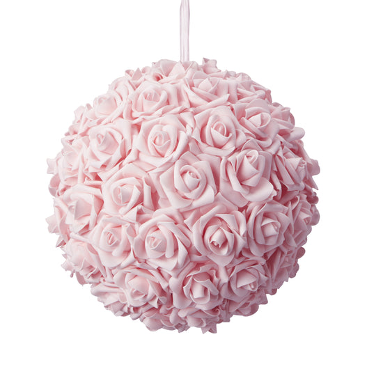 Foam Rose Pomander 12" - Pink