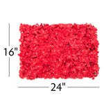 Artificial Hydrangea Mat - Red - Events and Crafts-AestheTech