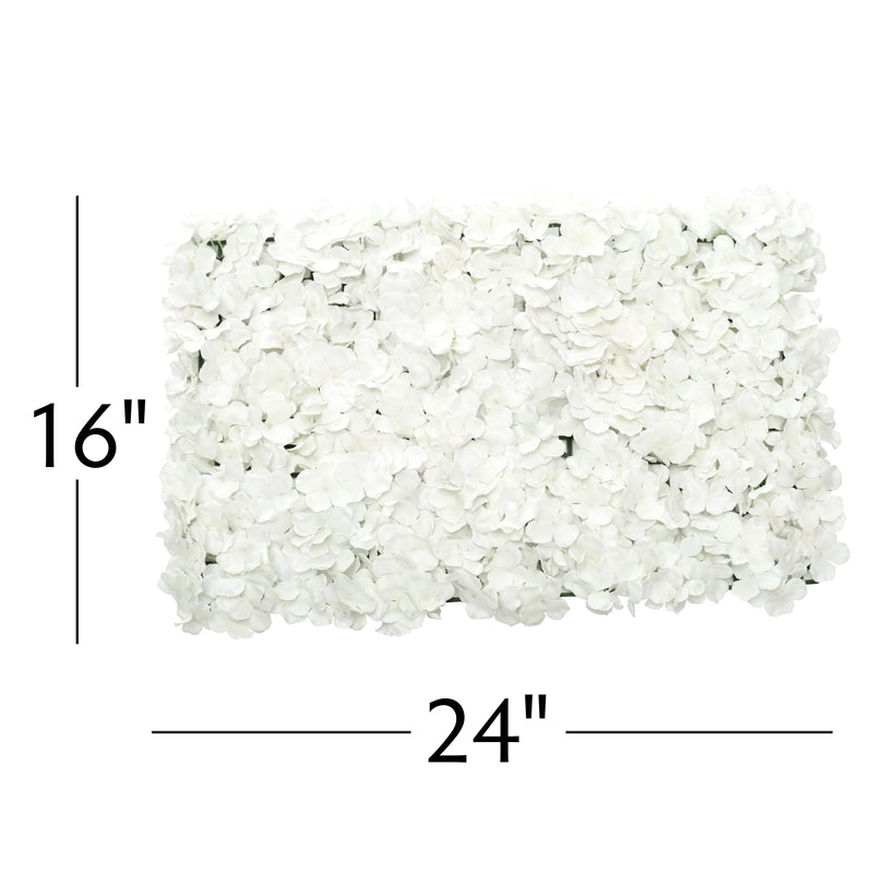 Artificial Hydrangea Mat - White - Events and Crafts-AestheTech