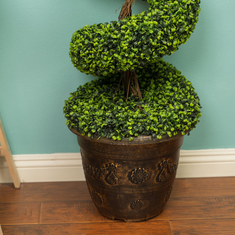 Spiral Artificial Topiary Boxwood Tree 60" - Events and Crafts-Simple Elements