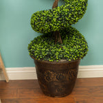 Spiral Artificial Topiary Boxwood Tree 70" - Events and Crafts-Simple Elements