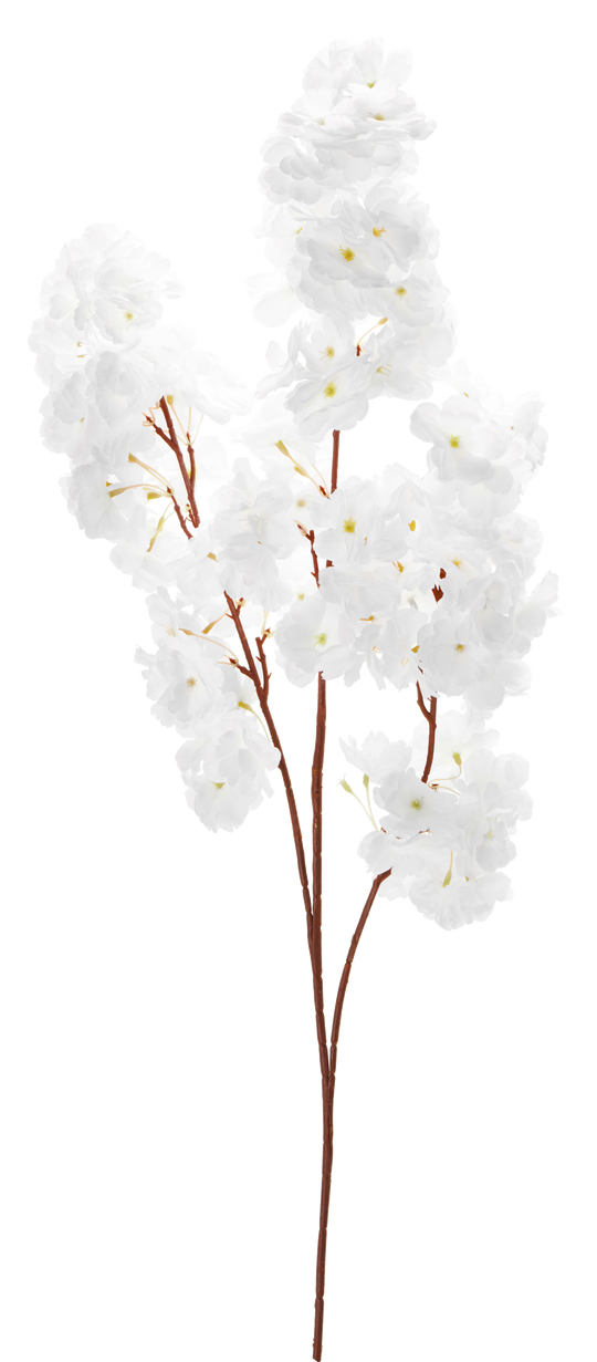Artificial Cherry Blossom Branch-White