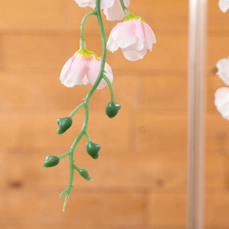 Artificial Hanging Flower Branch - Blush - Events and Crafts-Elite Floral