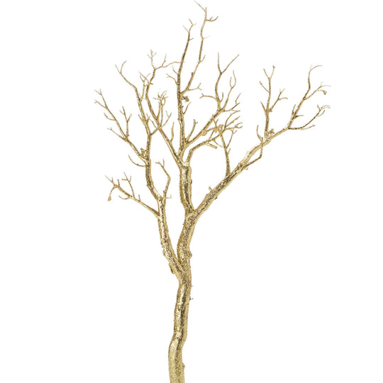 Manzanita Glitter Wishing Tree Branches - Gold