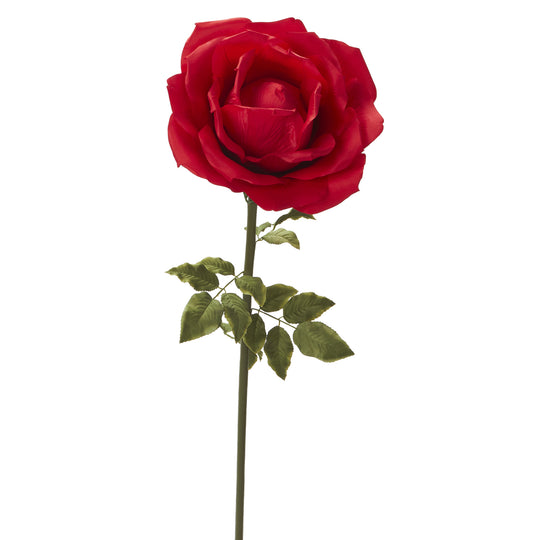 Jumbo Artificial Rose 53"-Red