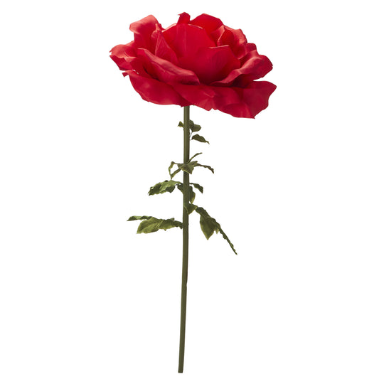 Jumbo Artificial Rose 65" - Red