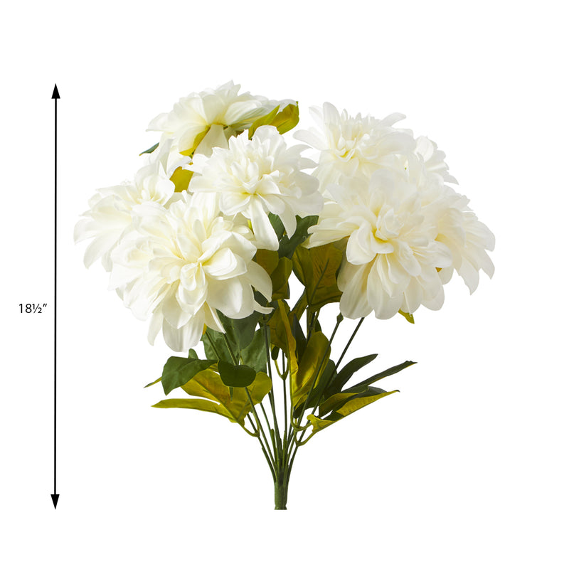 Artificial Dahlia Bundle-White - Events and Crafts-Elite Floral