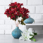 Artificial African Daisy Spray - Burgundy - Events and Crafts-Elite Floral