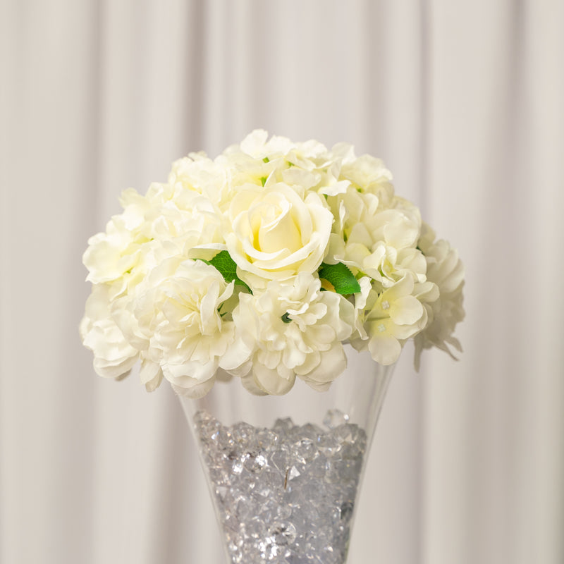 Artificial Hydrangea and Rose Half Ball - Events and Crafts-Elite Floral