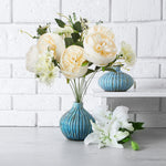 Artificial Peony and Hydrangea Mix - White - Events and Crafts-Elite Floral