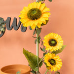 Artificial Giant Sunflower Bunch - Yellow - Events and Crafts-Simple Elements