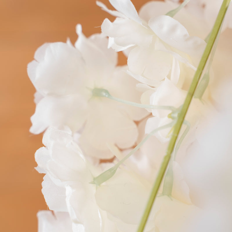 Artificial Wisteria Stem - White - Events and Crafts-Elite Floral