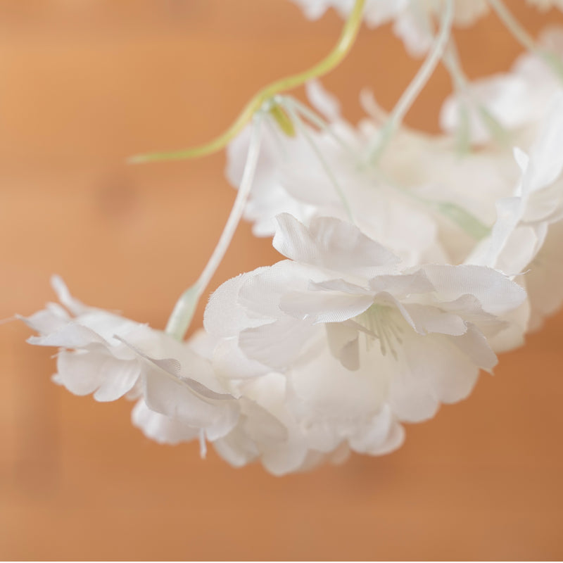 Artificial Wisteria Stem - White - Events and Crafts-Elite Floral