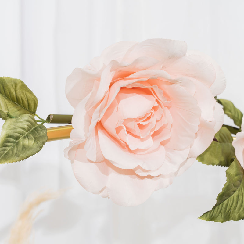 Artificial Jumbo Rose Garland-Blush - Events and Crafts-Elite Floral