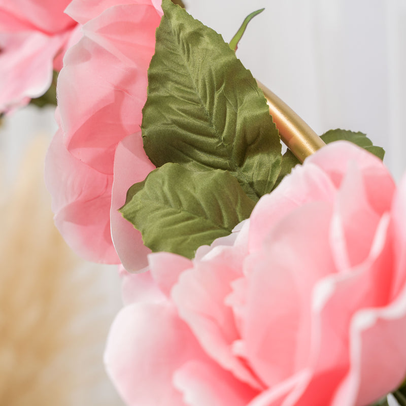 Artificial Jumbo Rose Garland-Pink - Events and Crafts-Elite Floral