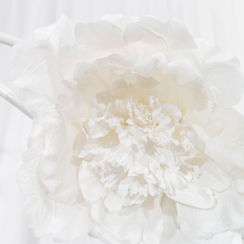 Artificial Jumbo Peony Garland - White - Events and Crafts-Elite Floral