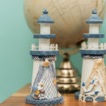 Decorative Wooden Lighthouse Set - Set of 4 - Events and Crafts-Simple Elements